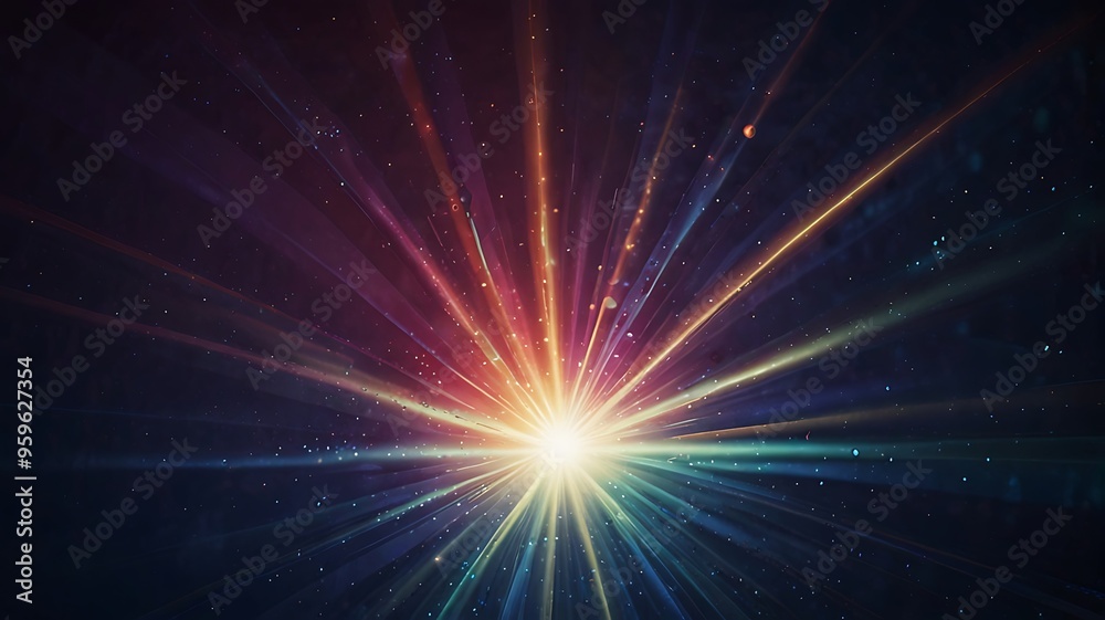 Obraz premium Rays burst blast background.