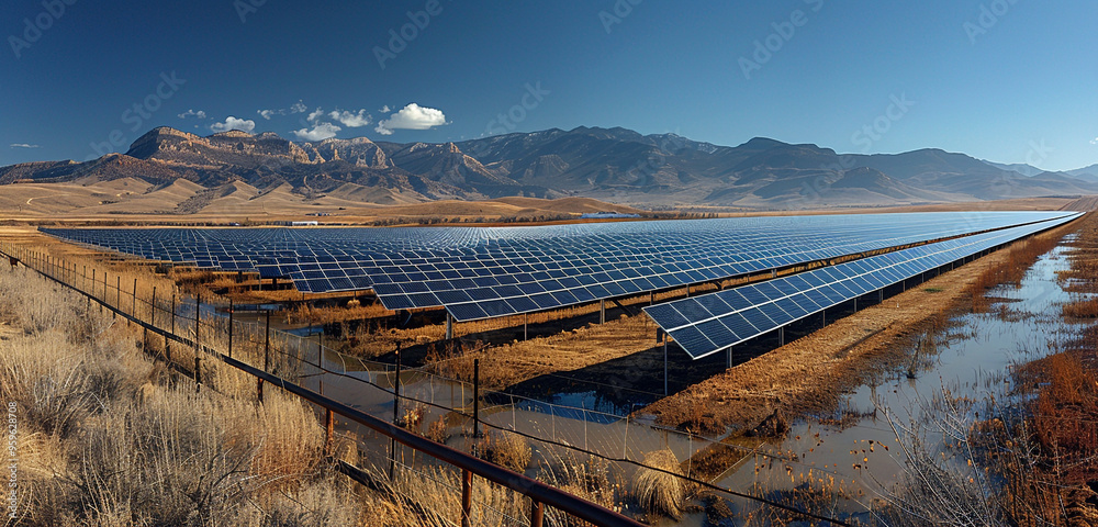 A breathtaking aerial view of solar panels soaking in the last light of the day, paving the way for a cleaner tomorrow-3 A breathtaking aerial view of solar panels soaking in the last light of the day, paving the way for a cleaner tomorrow-3