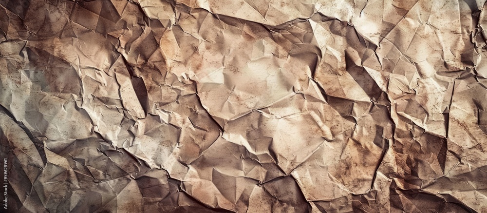 Aged wrinkled paper texture Worn paper backdrop. Copy space image. Place for adding text and design Aged wrinkled paper texture Worn paper backdrop. Copy space image. Place for adding text and design