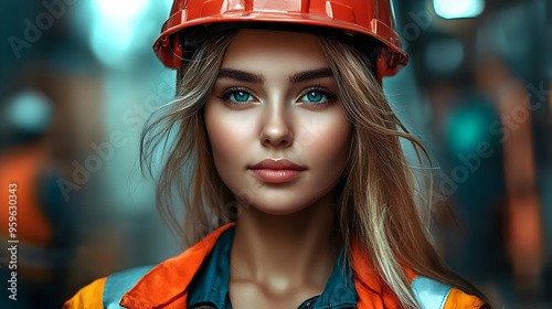Portrait of a young woman i...