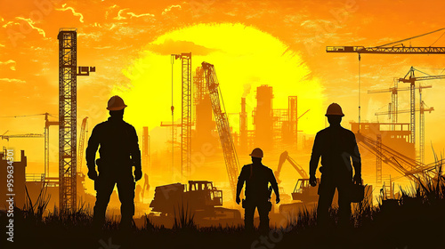 Silhouette of workers again...