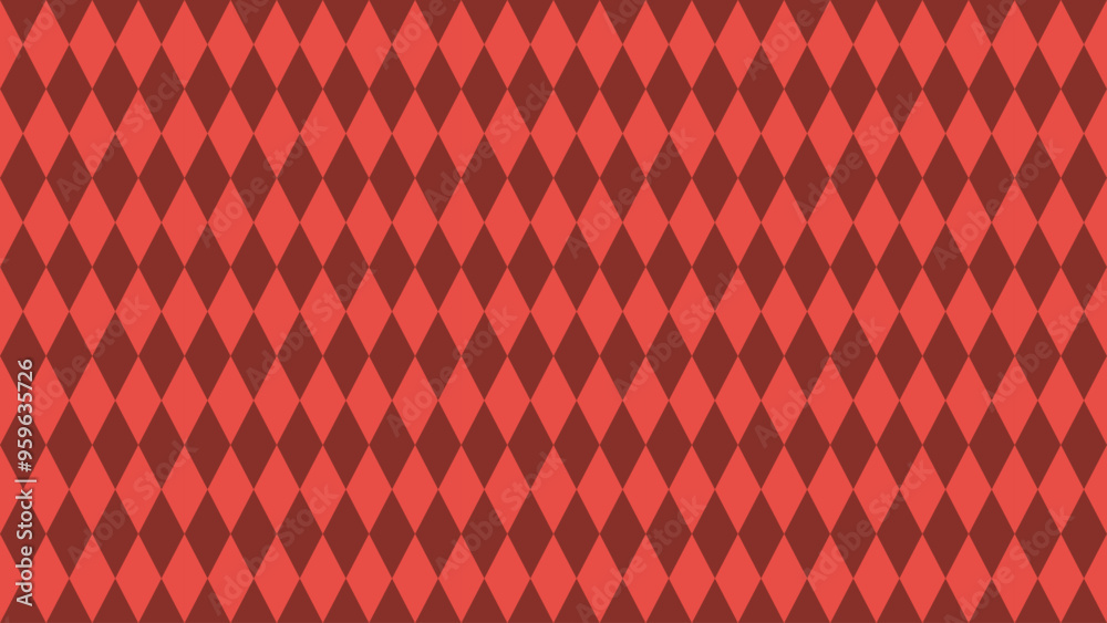 Fototapeta premium Geometric pattern with red and brown diamonds, perfect for backgrounds and creative project.