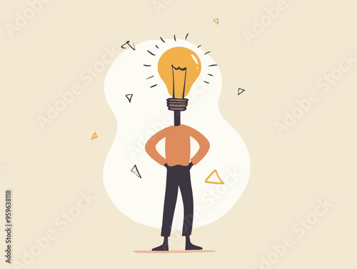 diverse of professionals brainstorming ideas, flat vector illustration