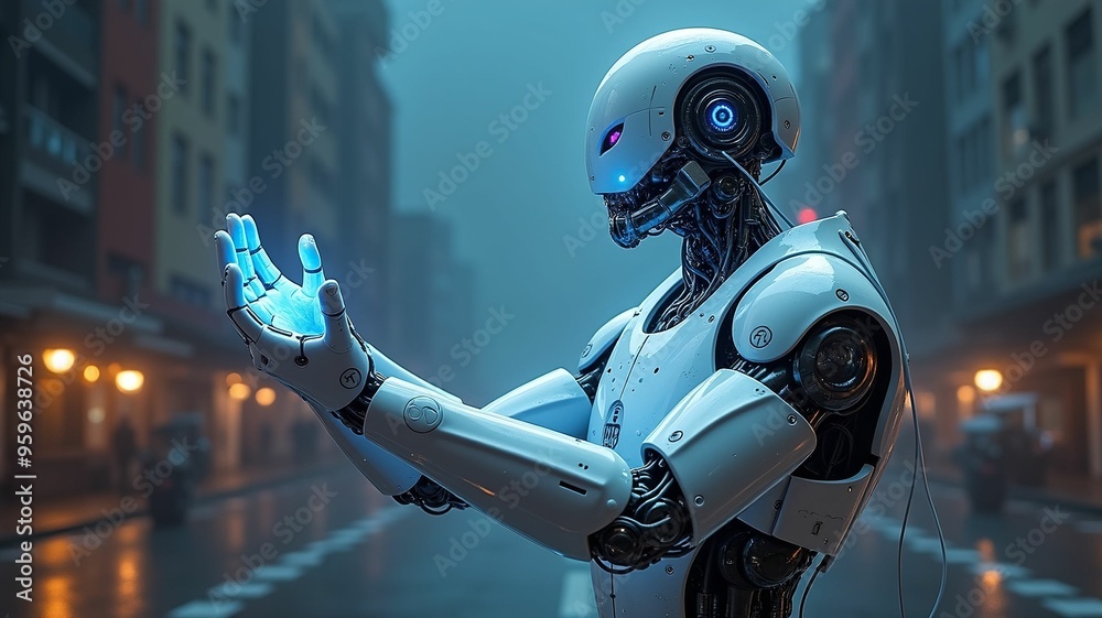 cybernetic priest robot digital art poster cybernetic priest robot digital art poster