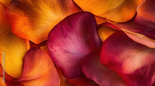 Close Up of Delicate Rose Petals