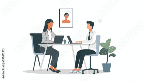 
people are talking on a podcast, sitting at a table, asking each other questions, each talking into a microphone white background