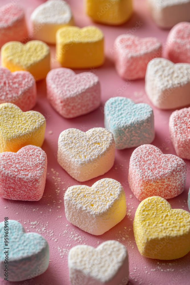 Pastel Marshmallow Texture Close-up Pastel Marshmallow Texture Close-up