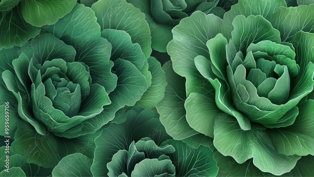 Obraz premium tangly fermented cabbage background