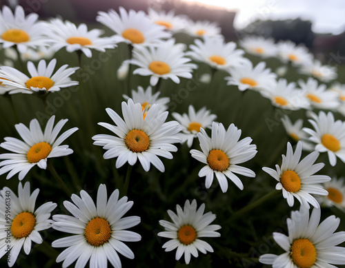 daisies, daisies in a garden