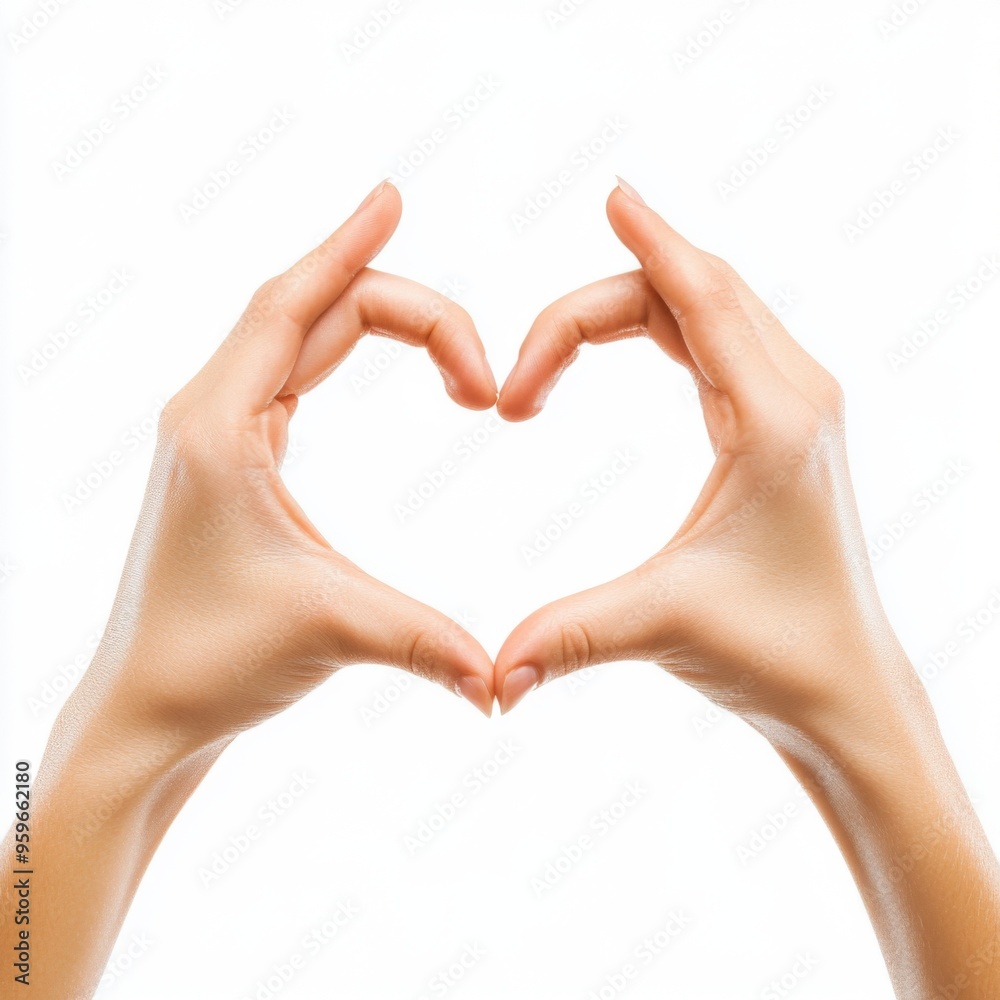 Hands Skillfully Forming a Beautiful Heart Symbol to Represent Love and Deep Compassion Hands Skillfully Forming a Beautiful Heart Symbol to Represent Love and Deep Compassion
