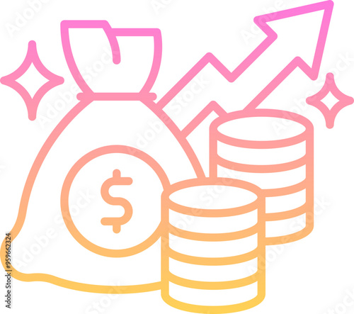 Funding increase icon
