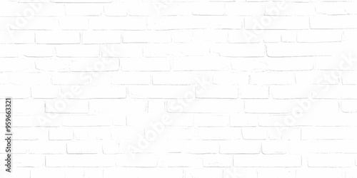Vector seamless pattern of brick wall a grunge Transparent background.