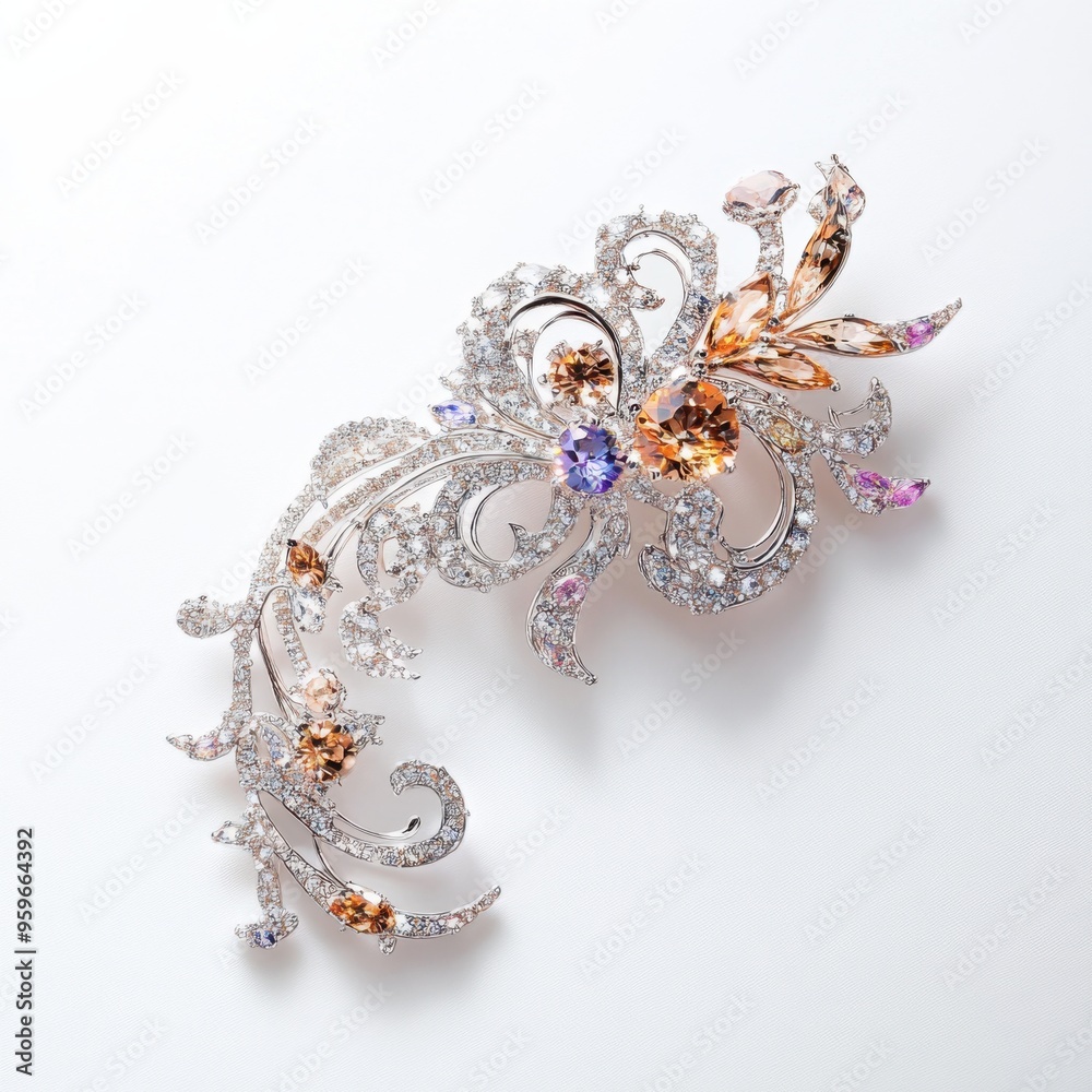 Fototapeta premium luxury gem brooch