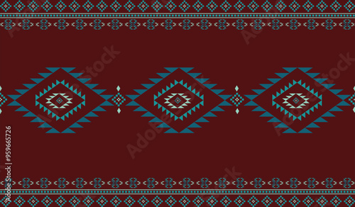 Beautiful fabric patterns Native ethnic patterns can be used to knit shawls, curtains, blankets, sarongs, and yarn for all types of clothing including wall coverings.