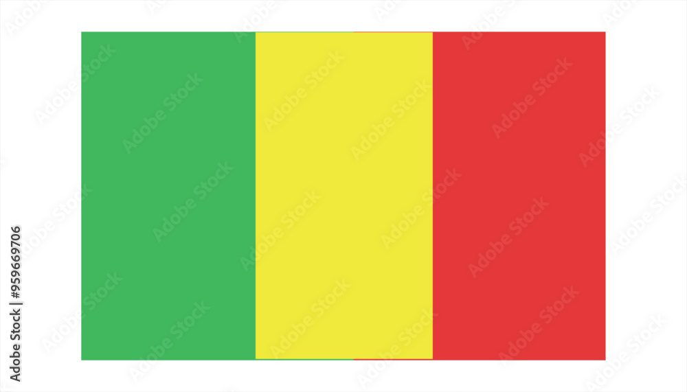 Fototapeta premium mali national flag
