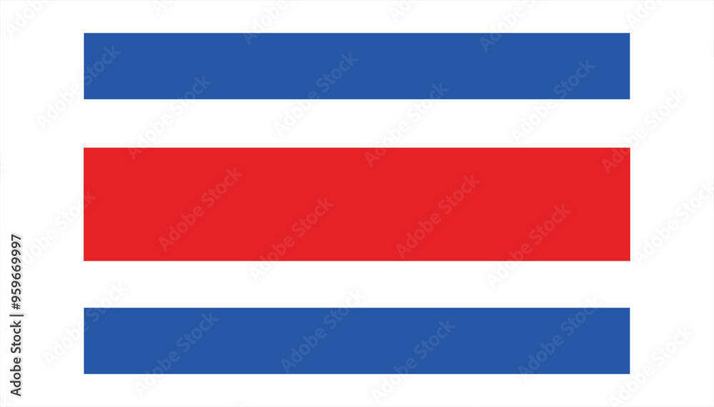 Fototapeta premium costa rica flag vector 