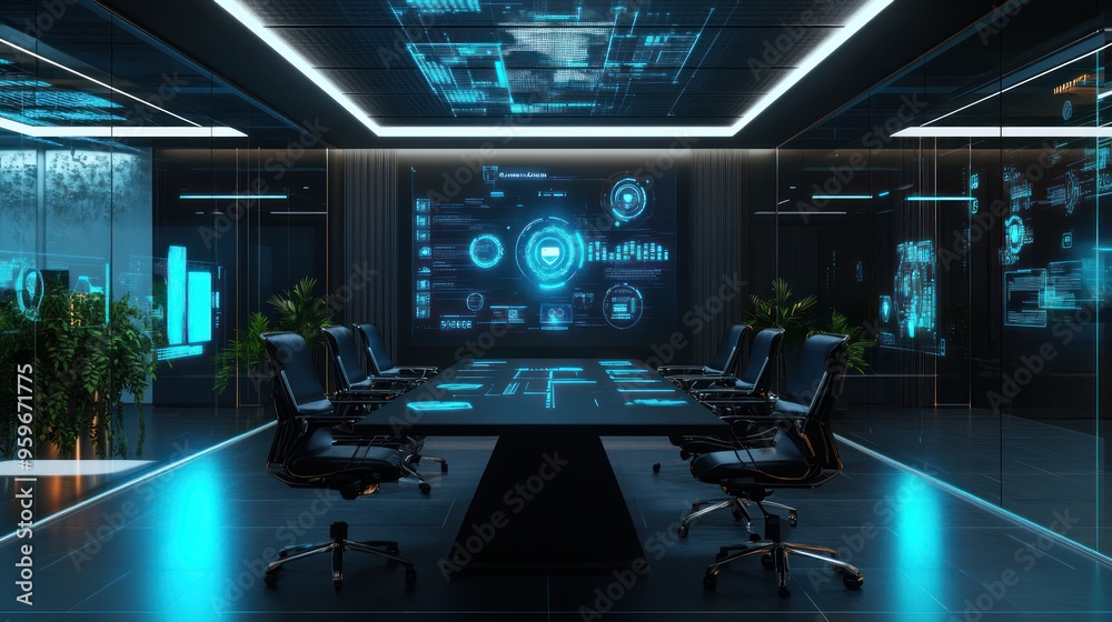 Futuristic Conference Room
