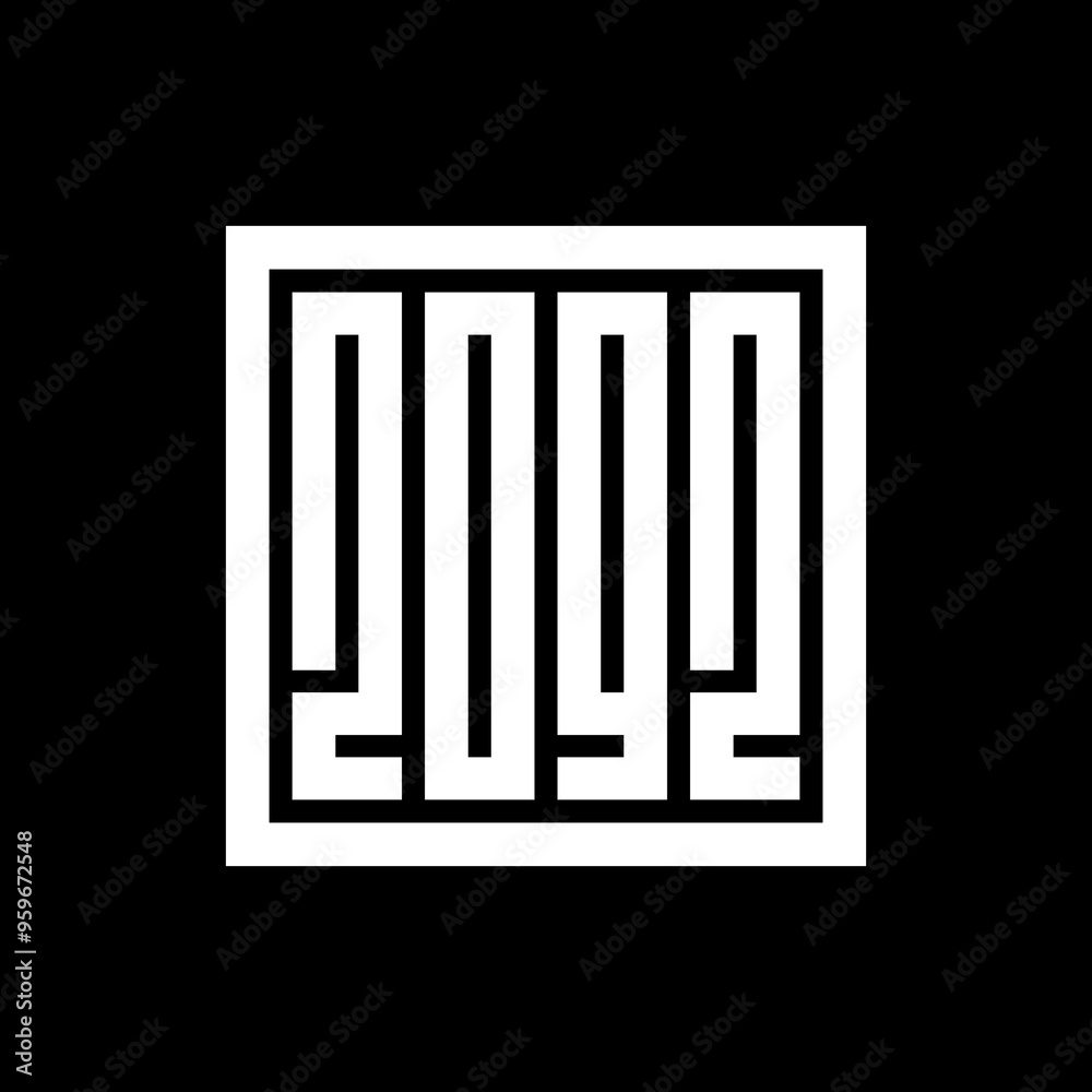 2092 text logo design template, happy new year celebration 2092 text logo design template, happy new year celebration