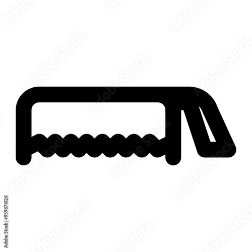 hacksaw, saw, handsaw, tools, carpentry outline icon