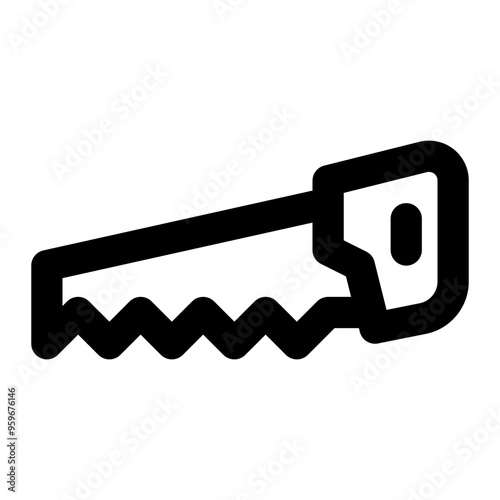 handsaw, saw, whipsaw, tools, carpentry outline icon
