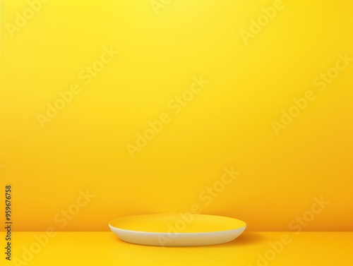 Yellow Gradient Background, simple form and blend of color spaces as contemporary background graphic backdrop blank empty with copy space for product 