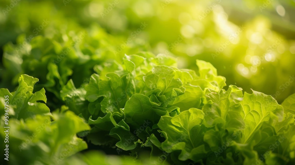 Fresh Green Lettuce Leaves in Natural Light for Healthy Eating and Cooking Ideas Fresh Green Lettuce Leaves in Natural Light for Healthy Eating and Cooking Ideas
