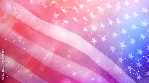 Gradient american flag day background