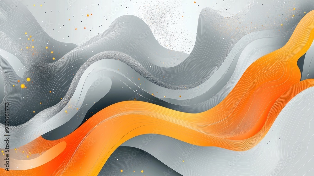 Line art illustration featuring a vibrant abstract gray backdrop adorned with sparkling elements Line art illustration featuring a vibrant abstract gray backdrop adorned with sparkling elements