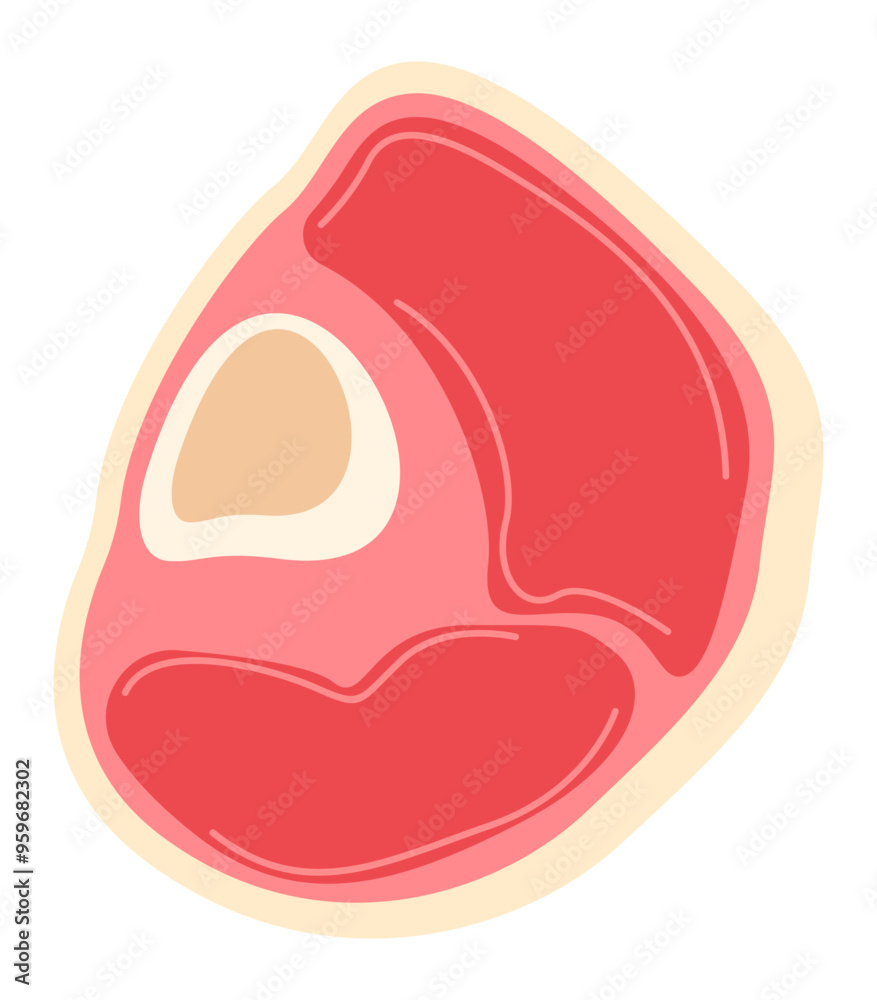 Red meat Icon Perfect for designs with groceries themes, such as vegetables, fruit, meat, and others Red meat Icon Perfect for designs with groceries themes, such as vegetables, fruit, meat, and others