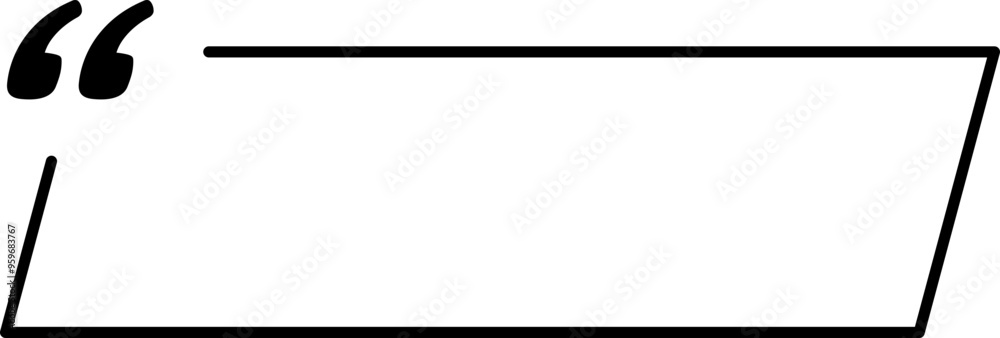 Fototapeta premium Quote Text Box