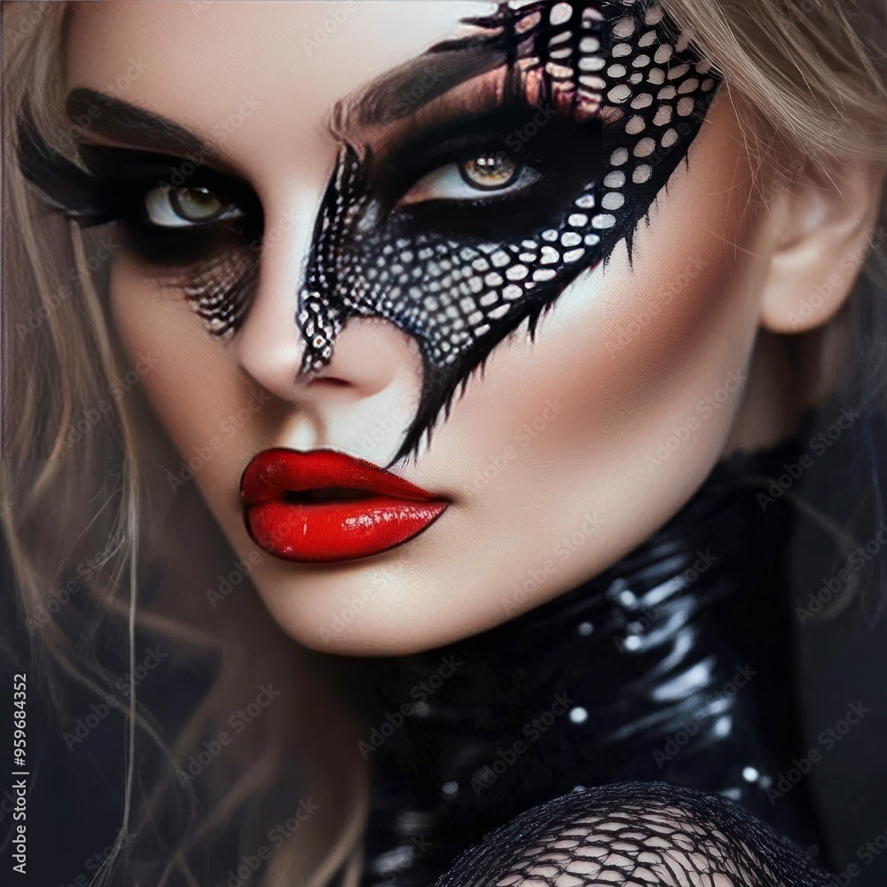 Fototapeta premium Glamorous Halloween makeup looks