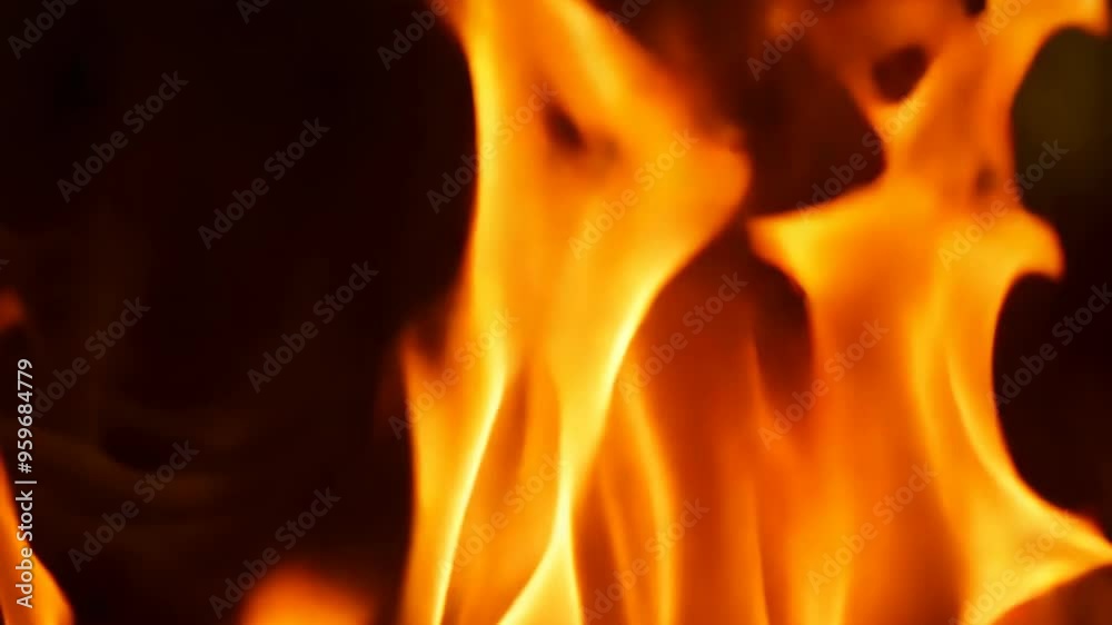 Blazing Inferno: Abstract Flames in Slow Motion Blazing Inferno: Abstract Flames in Slow Motion