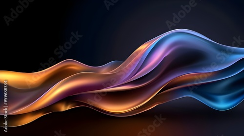 creative neon wave background that is abstract