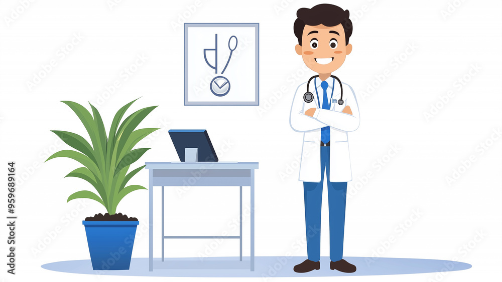 Warm Welcome: A Friendly Doctor in a Minimalist Office Warm Welcome: A Friendly Doctor in a Minimalist Office