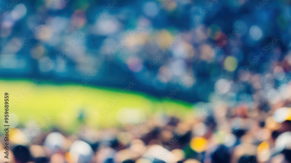 Fototapeta premium Blurred Crowd at a Sporting Event