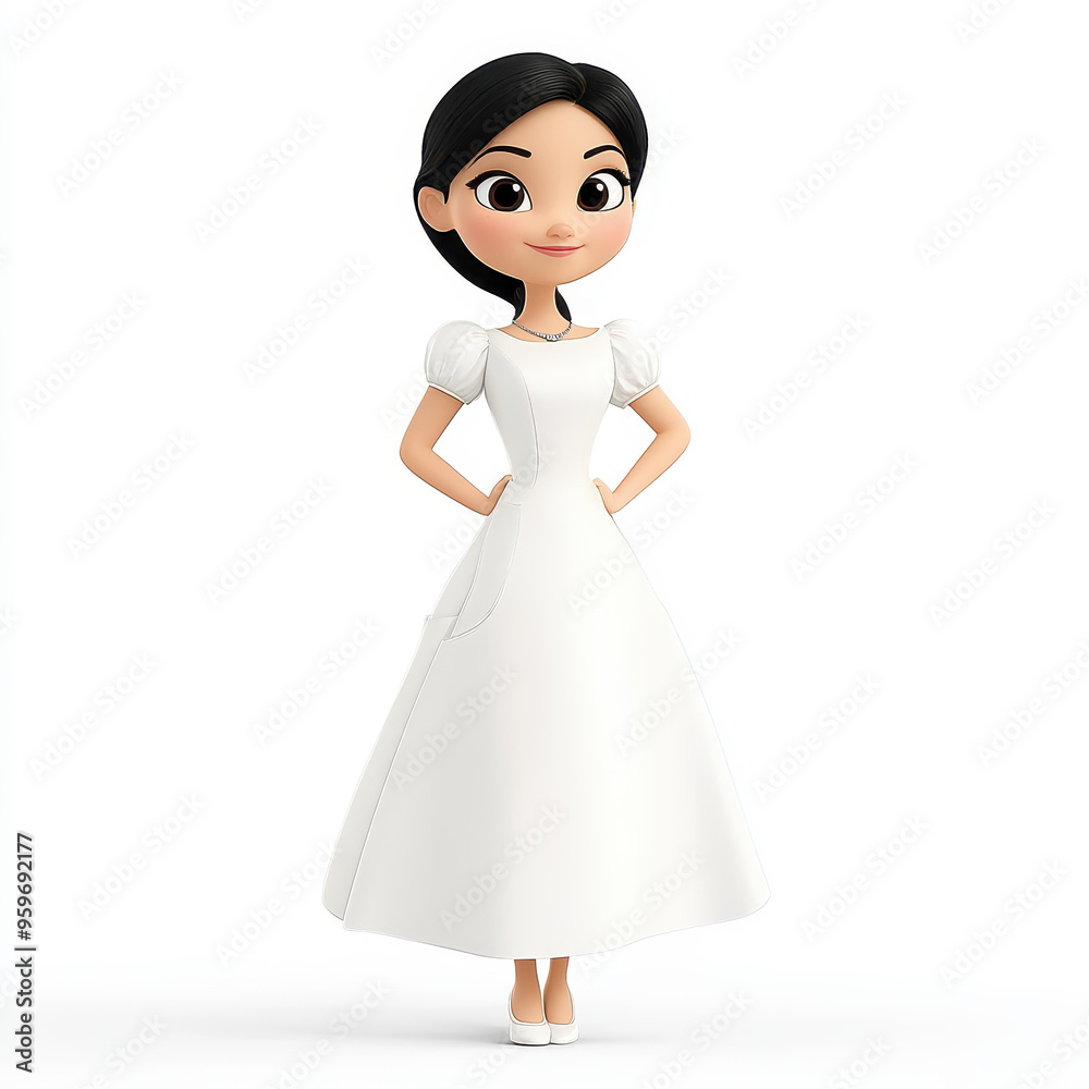 A bride in a stunning white gown, showcasing elegance with her slicked back hair and chic necklace. She exudes grace and beauty. A bride in a stunning white gown, showcasing elegance with her slicked back hair and chic necklace. She exudes grace and beauty.