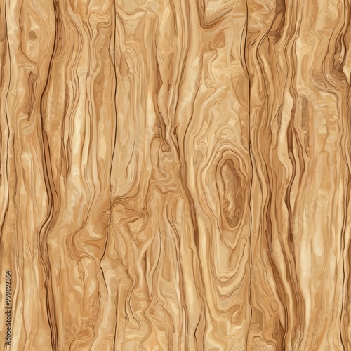 Wallpaper Mural seamless pattern of beech wood grain with fine, uniform streaks Torontodigital.ca