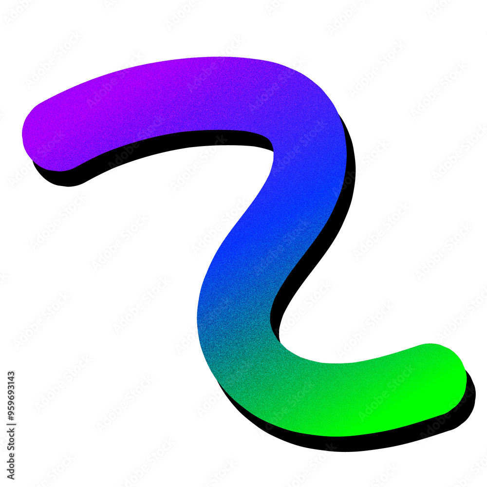 Vibrant Gradient Swirl - Abstract Colorful 3D Curve Vibrant Gradient Swirl - Abstract Colorful 3D Curve