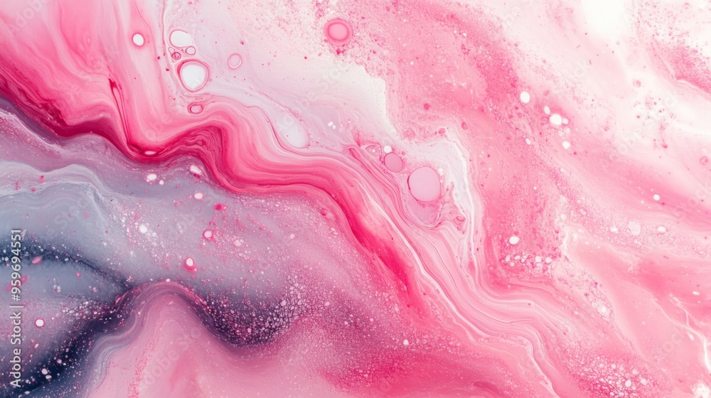 Fototapeta premium Abstract Pink and Gray Fluid Art