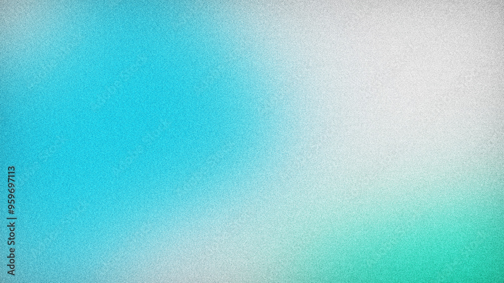 Grainy colorful gradient background. Abstract, white, turquoise, cyan, blurred, mesh, noise, wave, bokeh, retro vibes. Grainy colorful gradient background. Abstract, white, turquoise, cyan, blurred, mesh, noise, wave, bokeh, retro vibes.
