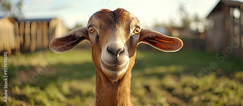 Close up of a male Nubian g...