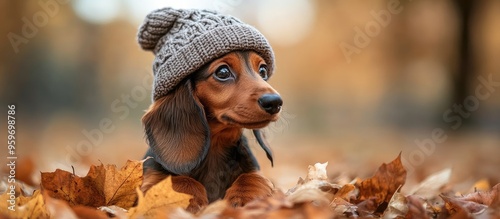 Dachshund puppy in a cozy h...