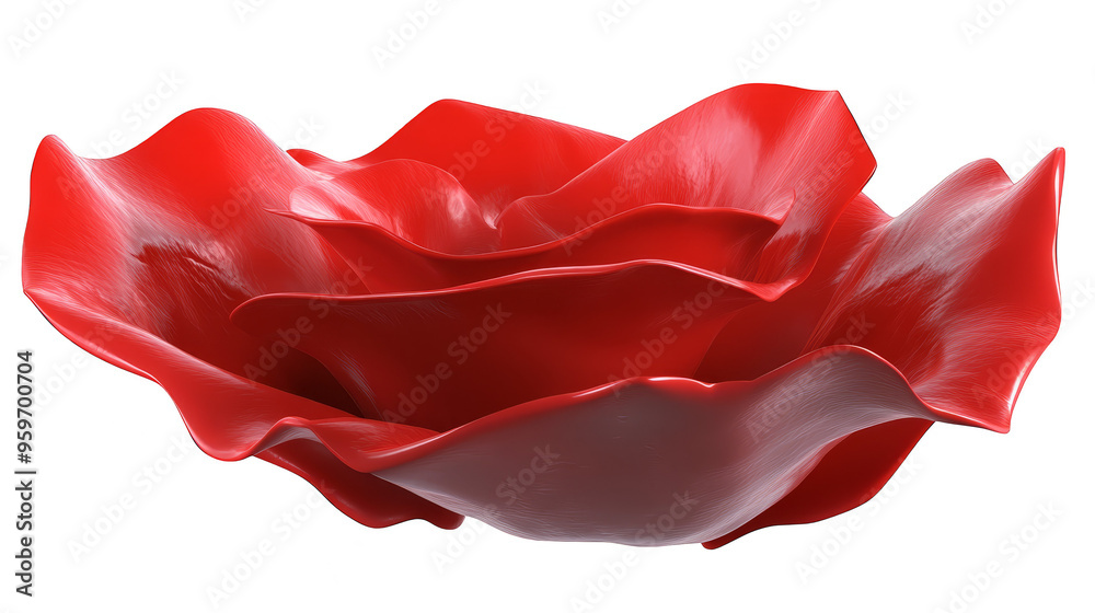 Abstract Red Rose Flower Petals Design Abstract Red Rose Flower Petals Design