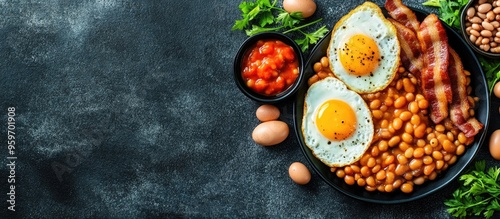English breakfast featuring...