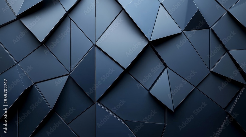 Dark navy and silver geometric abstract background Dark navy and silver geometric abstract background