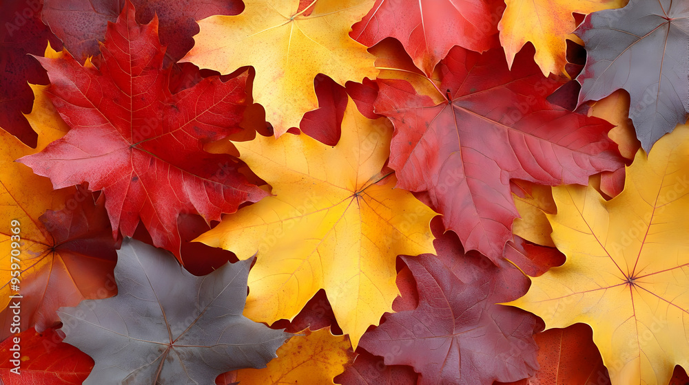 Autumn Leaves Background Texture Red Yellow and Brown Maple Foliage Autumn Leaves Background Texture Red Yellow and Brown Maple Foliage