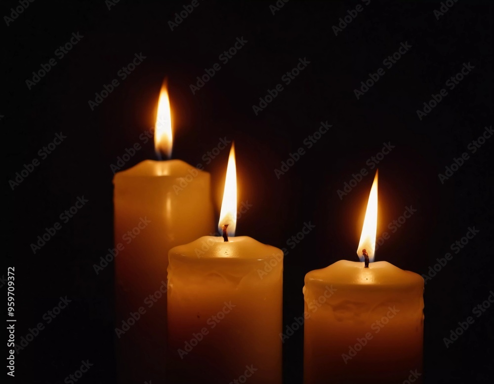 Soft light from flickering candles illuminates tranquil scene, inviting calming ambiance. Expression of regret, eternal memory and mourning. Religious ritual cult. Moments of reflection serenity. AI Soft light from flickering candles illuminates tranquil scene, inviting calming ambiance. Expression of regret, eternal memory and mourning. Religious ritual cult. Moments of reflection serenity. AI