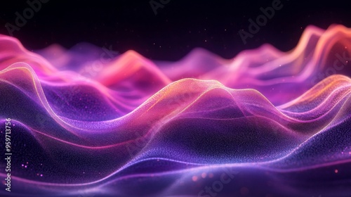 Abstract Digital Wave Background