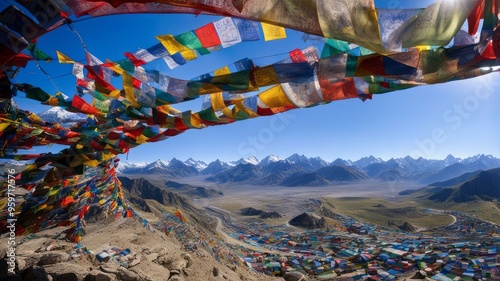 Tibetan prayer flags