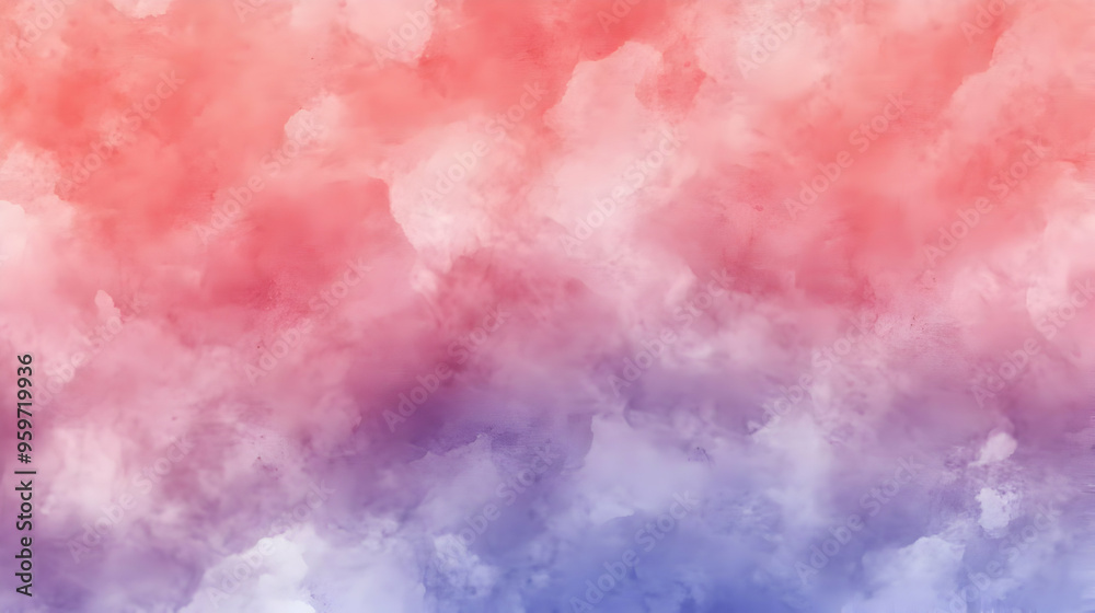 Fototapeta premium Abstract Watercolor Background Red Purple Blue Gradient Texture